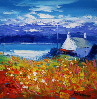 Evening Autumnlight over Isle of Gigha 12x12 Evening Autumnlight over Isle of Gigha 12x12